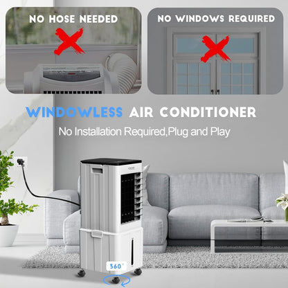 Climatiseur Mobile 3 EN 1 :  Rafraichisseur, Déshumidificateur et Ventilateur