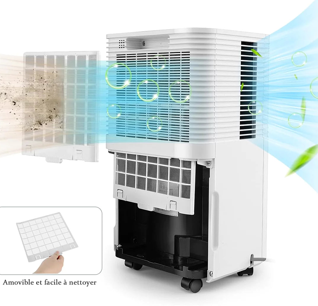 Climatiseur Mobile 3 EN 1 :  Rafraichisseur, Déshumidificateur et Ventilateur