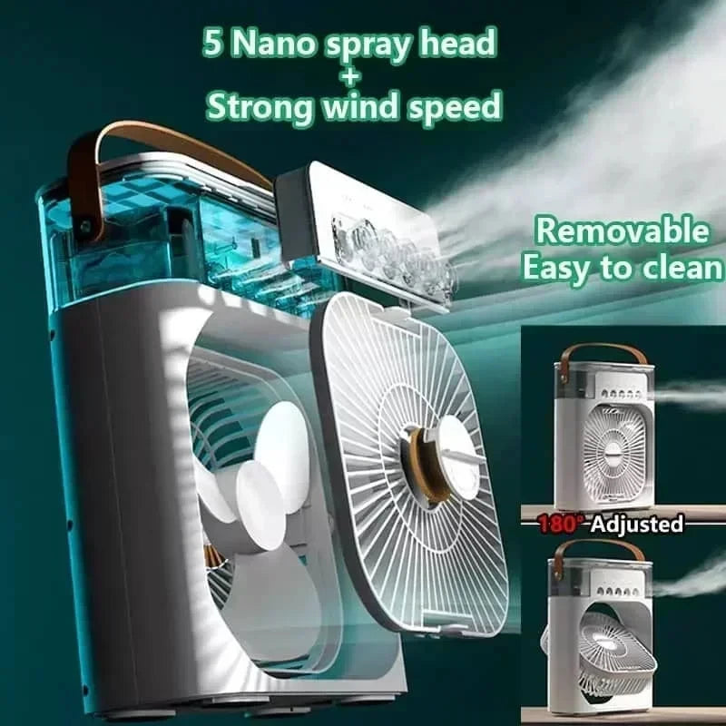 Climatiseur Mobile 3 EN 1 :  Rafraichisseur, Déshumidificateur et Ventilateur
