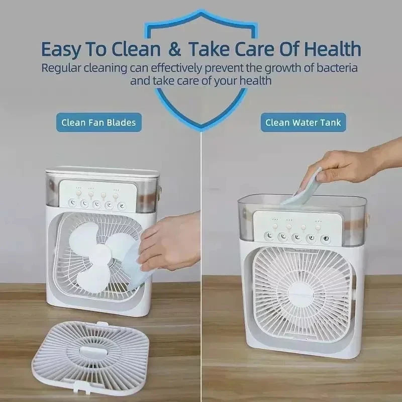 Climatiseur Mobile 3 EN 1 :  Rafraichisseur, Déshumidificateur et Ventilateur